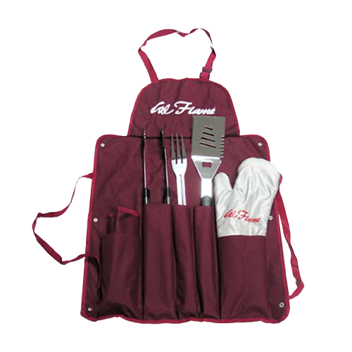 UTENSIL SET WITH APRON AND GLOVE